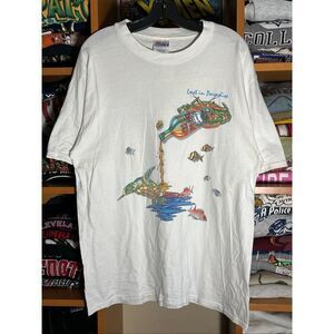 Vintage 90s Hooters Lost In Paradise Double Sided Tee